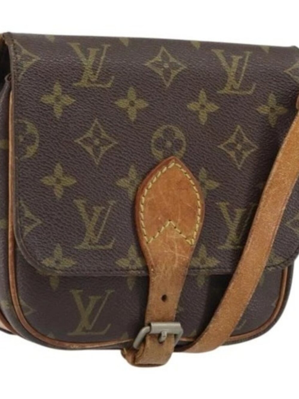 LOUIS VUITTON Monogram Cartouchiere PM Shoulder Bag M51254 LV Auth bs32541